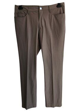 33x27 Taupe Pants 5 Pocket Slim Fit Casual Pant Jos A Bank Traveler Brown Mens